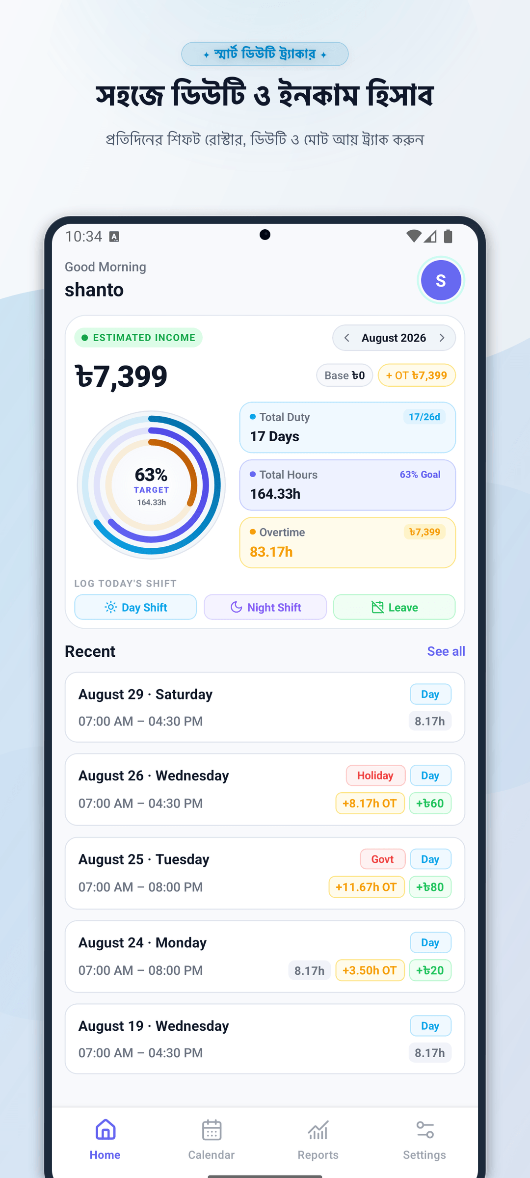 Showcase 6: Light Dashboard